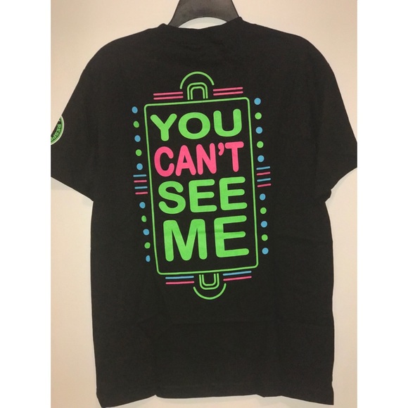 WWE John Cena Neon ‘Never Give Up’ T-Shirt - Picture 3 of 4